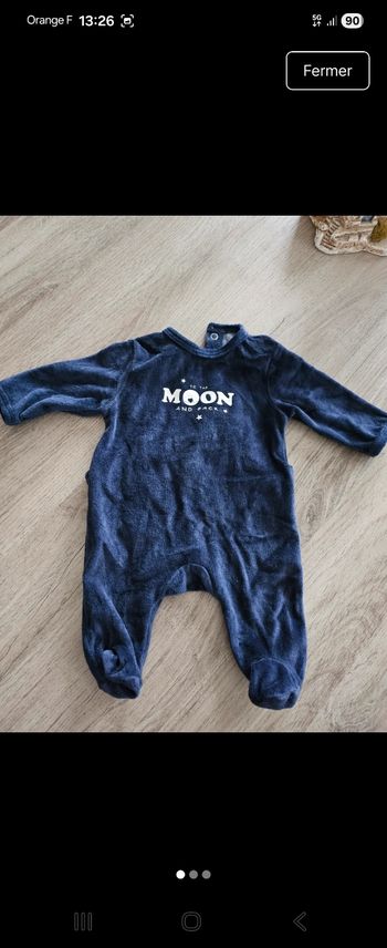Pyjama garçon en velours 