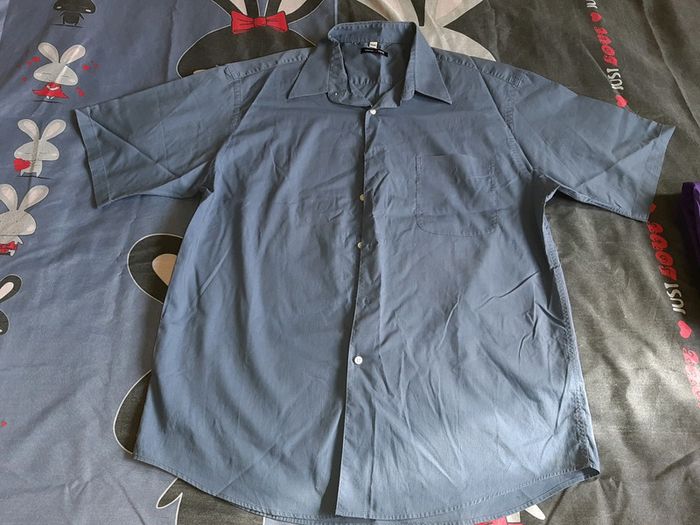 Chemisette grise/ bleue