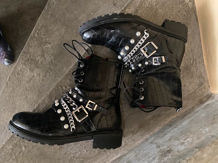 Boots fantaisie noire Erynn 41 - photo numéro 7