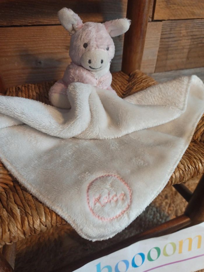 Doudou âne rose régliss Kaloo tbe - photo numéro 5