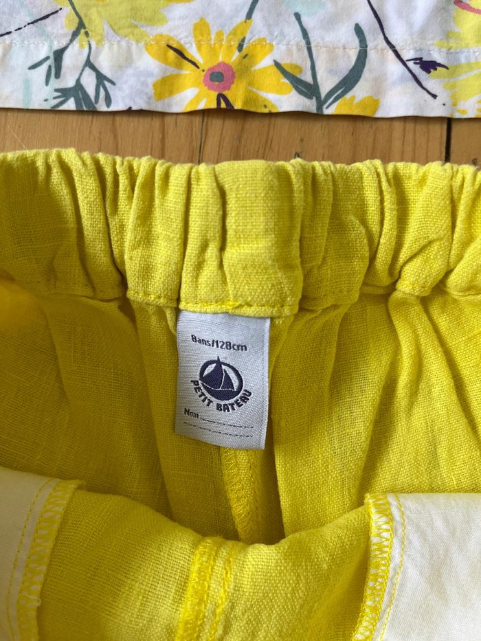 Ensemble jaune et blanc Petit Bateau 8 ans - photo numéro 5