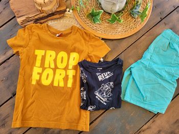 Lot de 2 tee-shirts + short garçon 6 ans