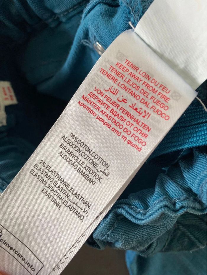 Pantalon turquoise DPAM 3 ans - photo numéro 4