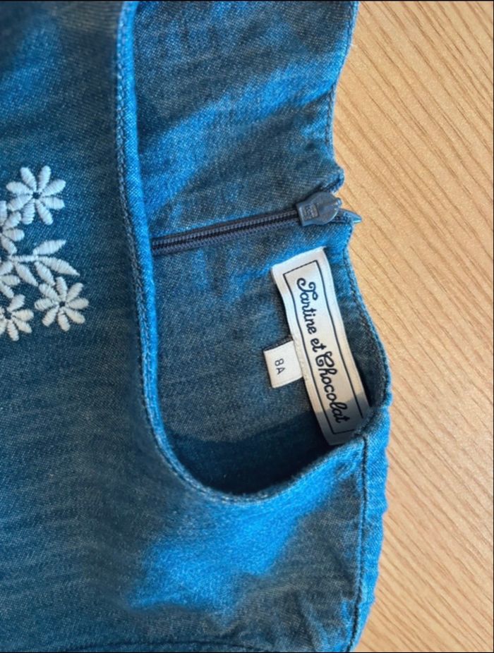Robe en jean – Tartine et Chocolat – 8 ans / 128 cm - photo numéro 3