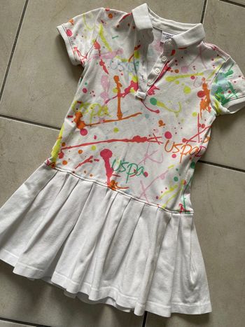 Robe polo tennis fille 3/4 ans 🤍
