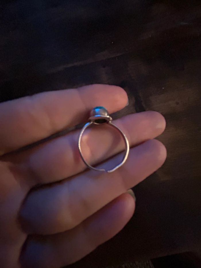 Bague argent et turkoise vintage - photo numéro 2