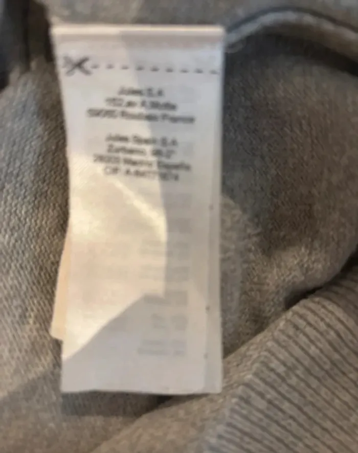 Gilet gris col V Jules coton cachemire taille XXL - photo numéro 7