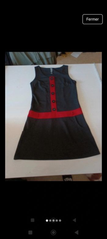 Robe femme sans manche Cache Cache rétro vintage taille 36