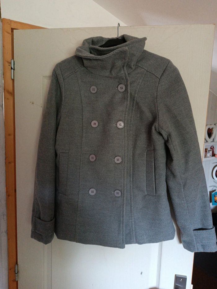Veste grise newco taille 40 en tbe - photo numéro 5