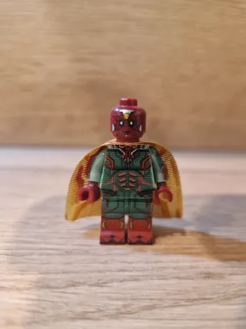 Figurine type lego Vision La sorcière rouge Wanda Marvel