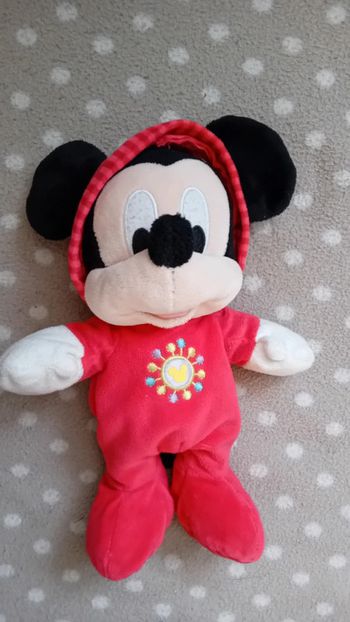 Peluche mickey en pyjama