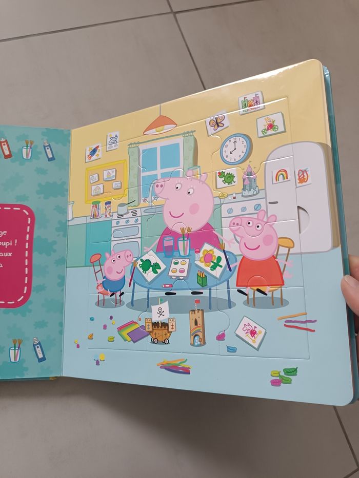 Peppa pig mon grand livre puzzles - photo numéro 3