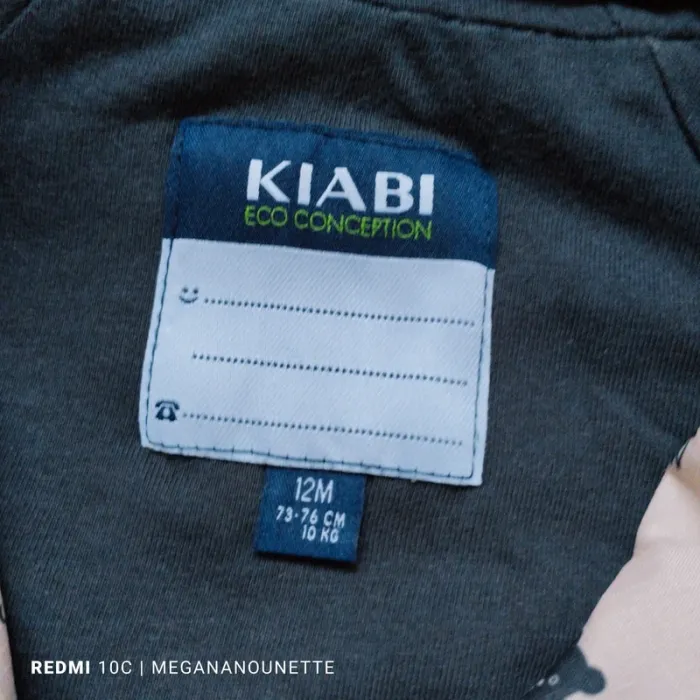 🌿 Lot x2 Vestes Coupe-Vent à Capuche – Kiabi – Taille 12 Mois / 74 cm – Parfait État - photo numéro 11
