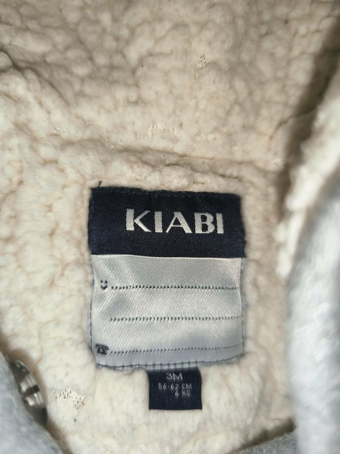 Manteau fourré Fille Kiabi - 3 mois - gris - Etat : Excellent - photo numéro 4