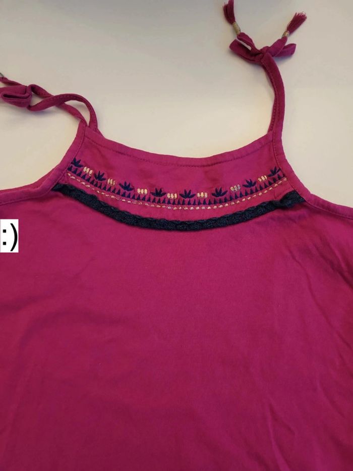 Débardeur rose 10 ans - photo numéro 2
