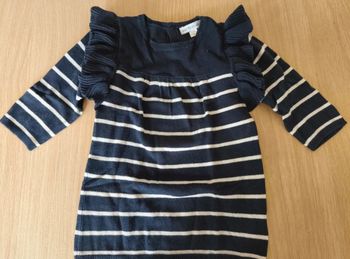 Robe  à rayure manche longue