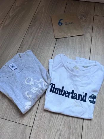 T shirt timberland et petit bateau