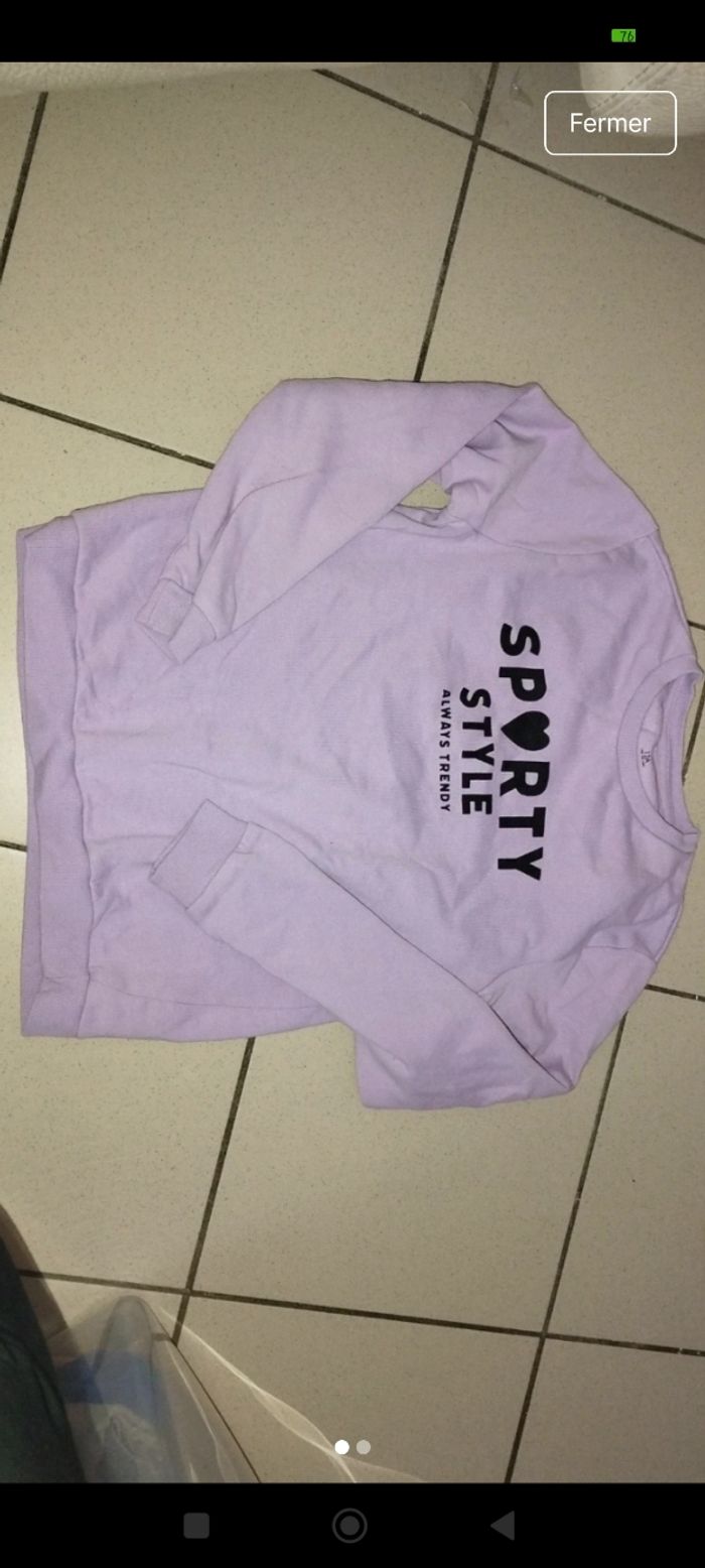 Sweat lilas - photo numéro 2