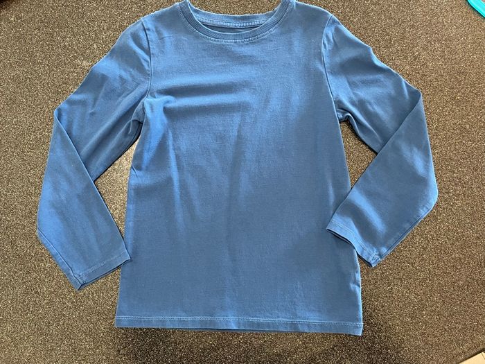 T-shirt manches longues bleu garçon 8 ans Kiabi - photo numéro 5