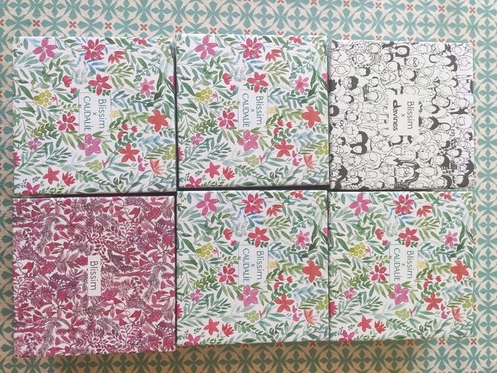 6 boîtes de rangement 14,5 x 14,5 x 7,1 cm