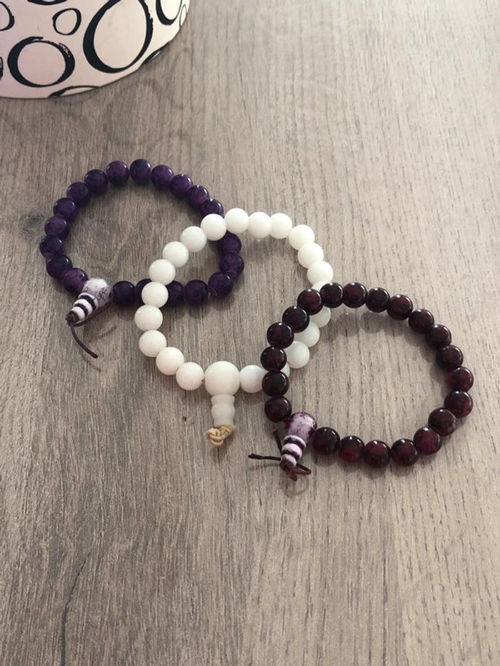 Lot de 3 bracelets perle - photo numéro 2