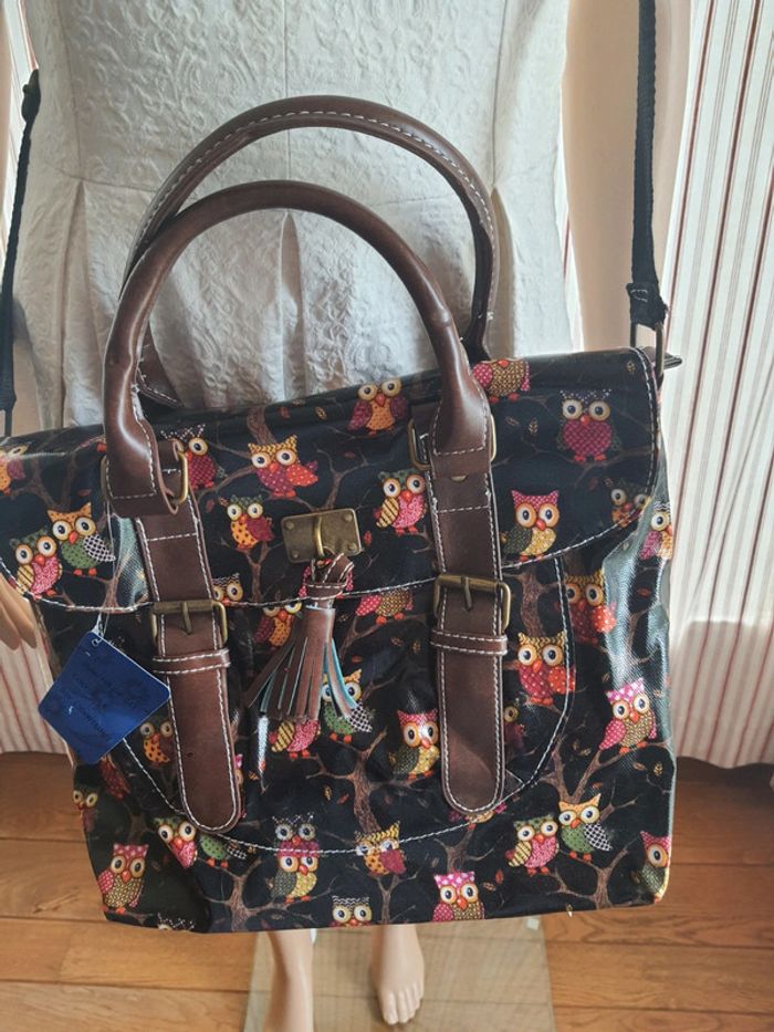 Jolie Sac à main noir/marron Mfhandbags neuf - photo numéro 2