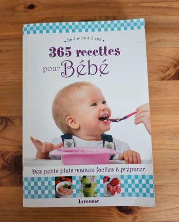 Livre 365 recettes pour bébé