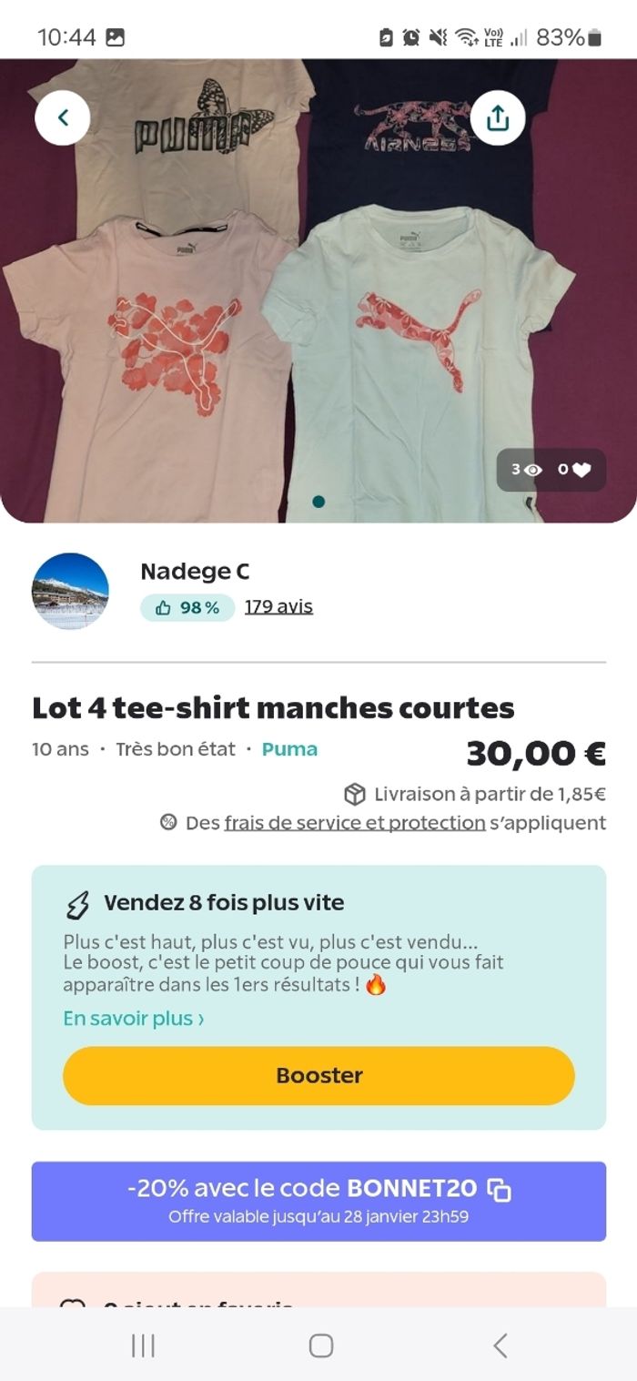 RESERVER NELLY F lot mars