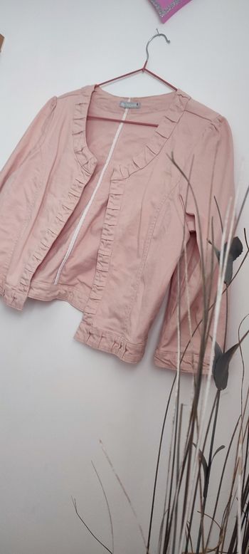 Veste en jeans rose