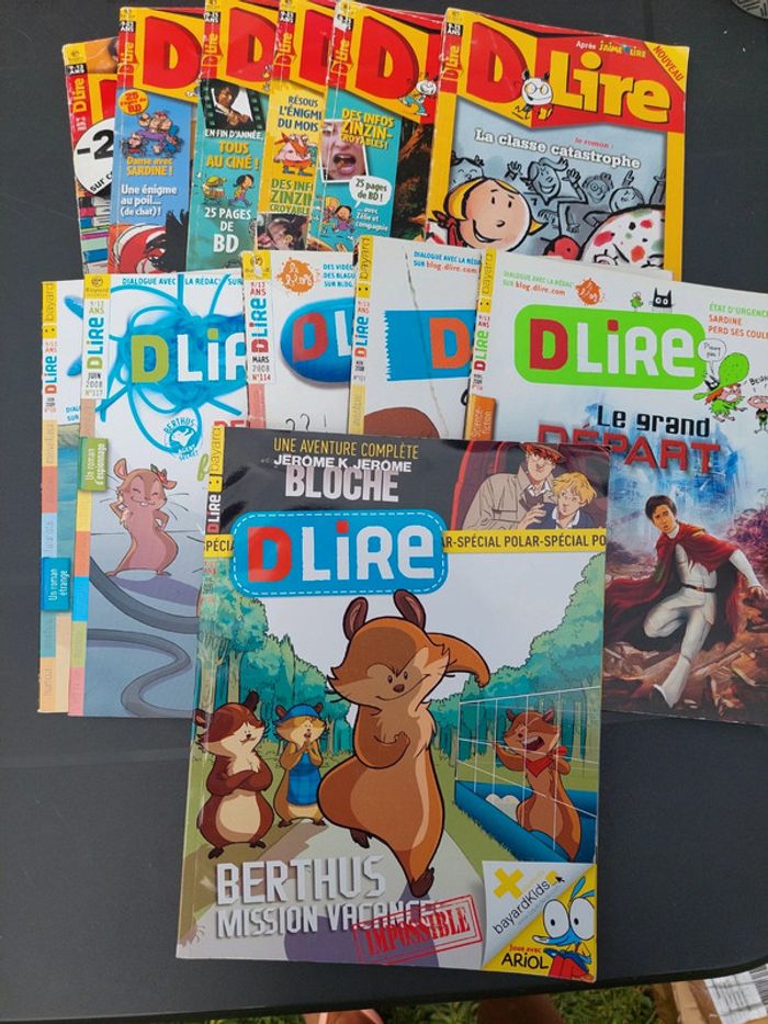 Lot de 12 magazines Dlire