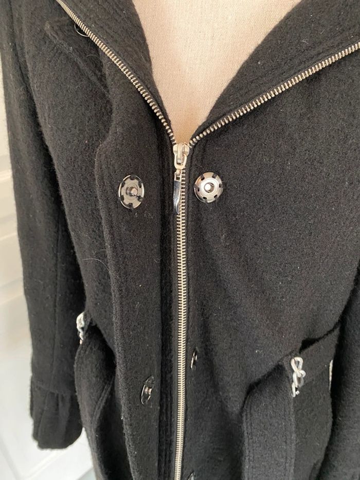 Manteau noir derhy taille L - photo numéro 2