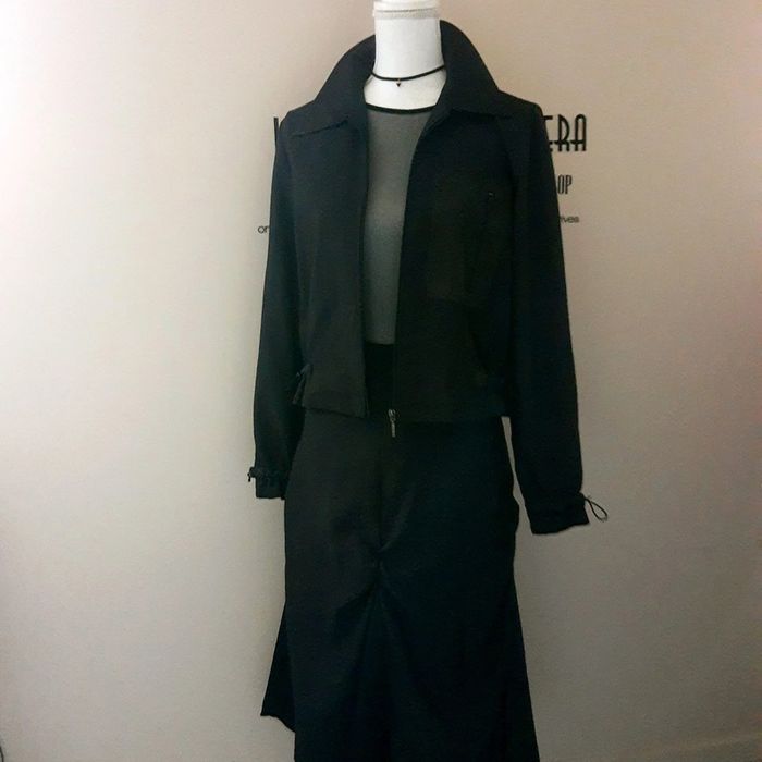 Ensemble déstructuré blouson et jupe longue style vintage chic DPM 36/38 - photo numéro 11