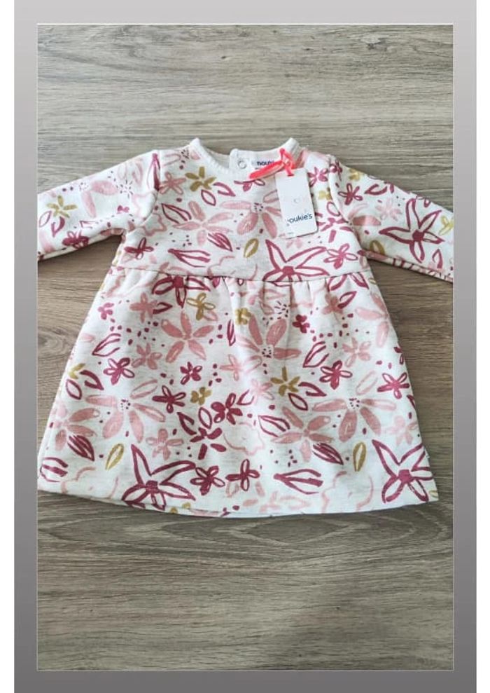 Robe fleurie ton rose Noukie's 1 mois