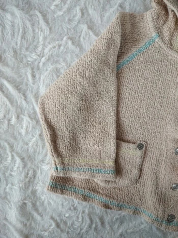 Gilet avec capuche Mixte 12 mois La compagnie des petits 100% coton - photo numéro 3