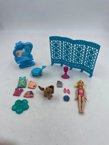 Figurine Polly Pocket + tenues et accessoire (x13) Mattel