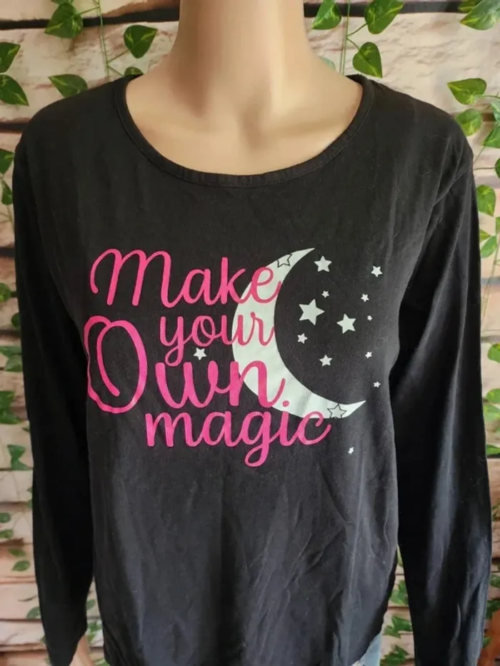 🌸T-shirt Noir Influx 100% coton Taille 42🌸 - photo numéro 3