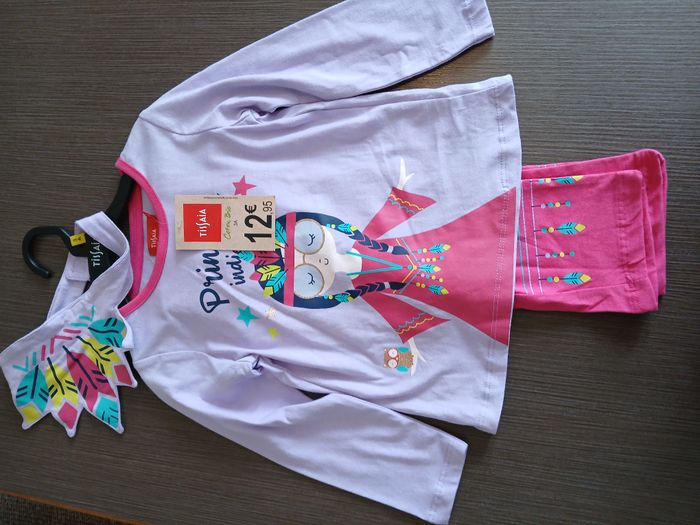 ensemble pyjamas en coton 3 pieces fille indienne 3 ans