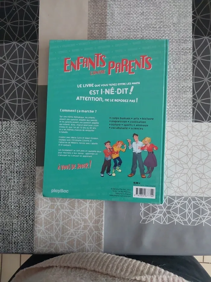 Livre Enfants contre parents Qui sera le meilleur Les incollables - photo numéro 2