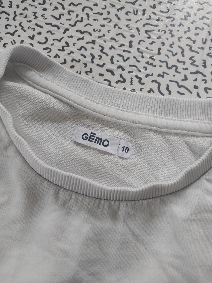 Sweat dégradé bleu/blanc – Gémo – 10 ans - photo numéro 2