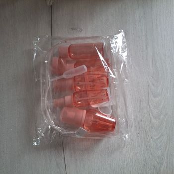 Kit de voyage pour cosmétiques – 10 pièces avec trousse transparent - Neuf