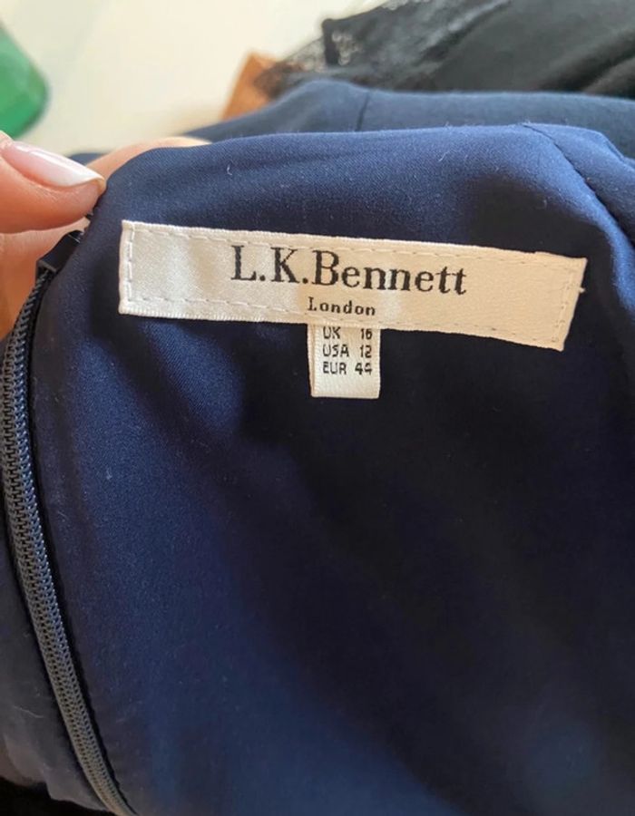 Robe bleu marine LK Bennett - photo numéro 3