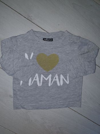 Lot 3 t-shirt ML 6 mois