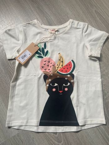 T shirt manche courte catimini taille 3 ans 98 cm neuf etiquette