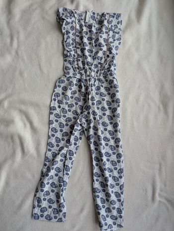 Combinaison bleu motif cachemire - 4A - Lulu castagnette