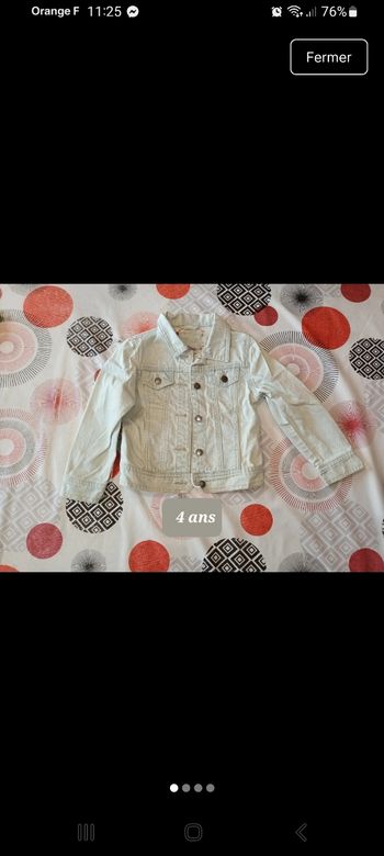 Blouson en jeans 👧 taille 4 ans