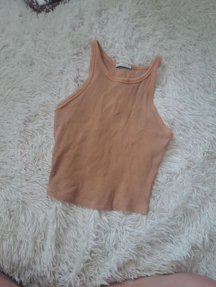 Débardeur orange Bershka S - Look d'été + short dispo en lot ! - photo numéro 4