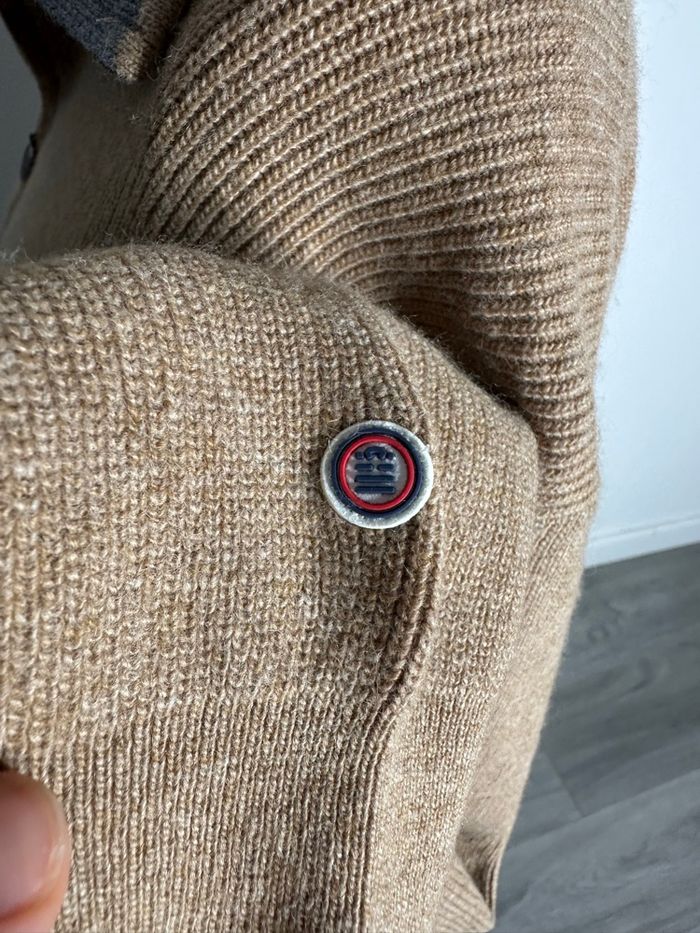 Pull beige laine et alpaga Serge Blanco TXL - photo numéro 7