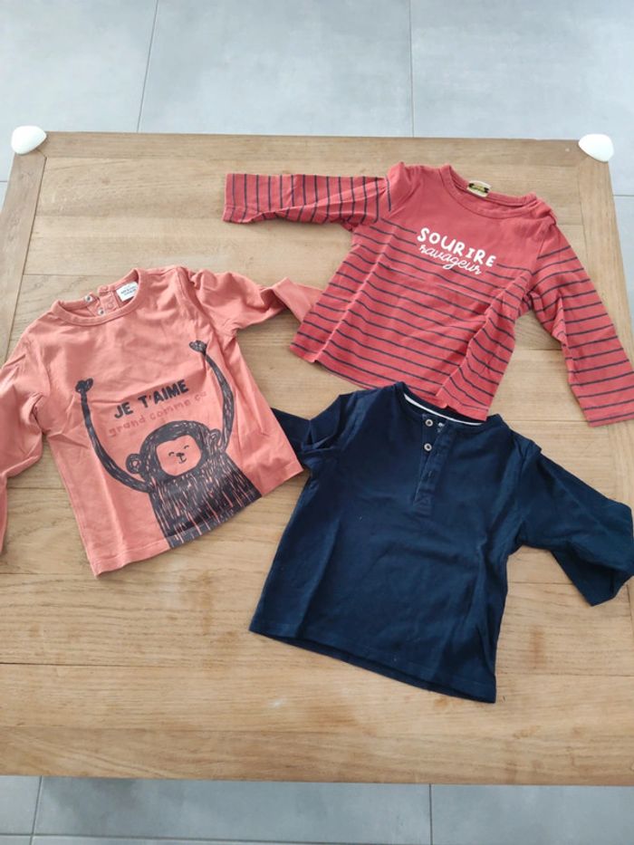 Lot tee-shirt manche longue