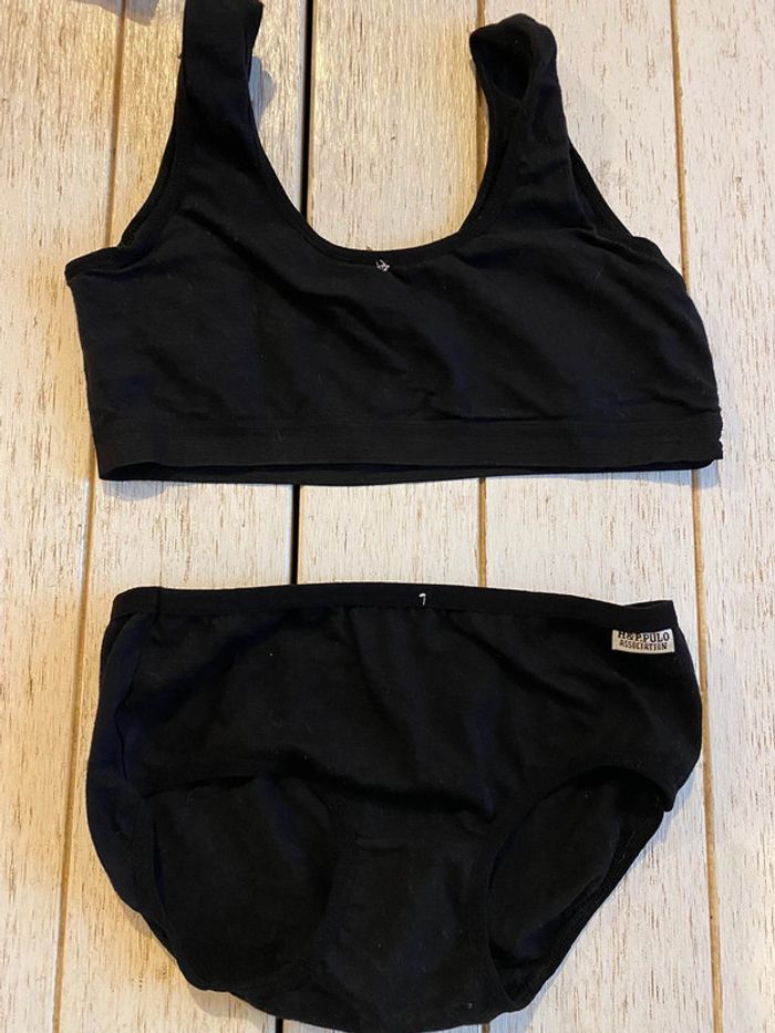 Neuf ensemble brassière + culotte coton fille ado 10/14ans
