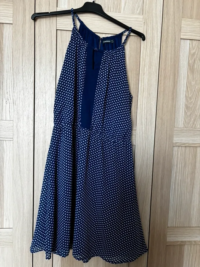 Robe bleu à bretelles In Extenso t.42
